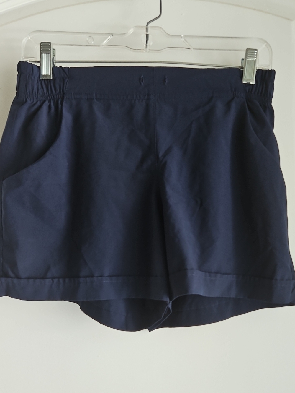 Reebok Women's Navy Athletic Shorts with Elastic Waist